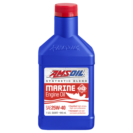 AMSOIL 25W-40 Synthetic-Blend Marine Engine Oil - AMSOIL