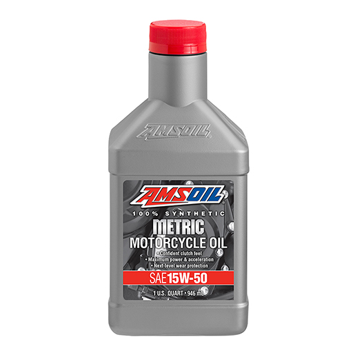 AMSOIL 15W-50 100% Synthetic Metric Motorcycle Oil - AMSOIL